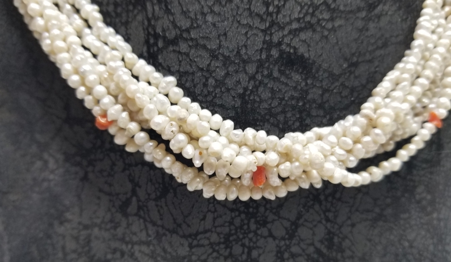 OSMANLI DÖNEMİ MERCANLI KUM İNCİ GERDANLIK