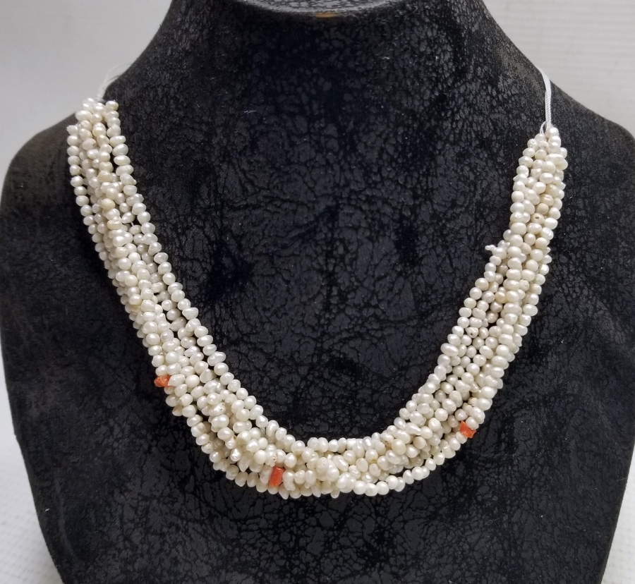 OSMANLI DÖNEMİ MERCANLI KUM İNCİ GERDANLIK