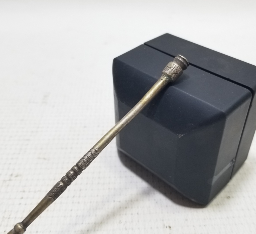 ÜZERİ KALEM İŞÇİLİKLİ OSMANLI DÖNEMİ GÜMÜŞ NADİR TİPTE ÇATAL