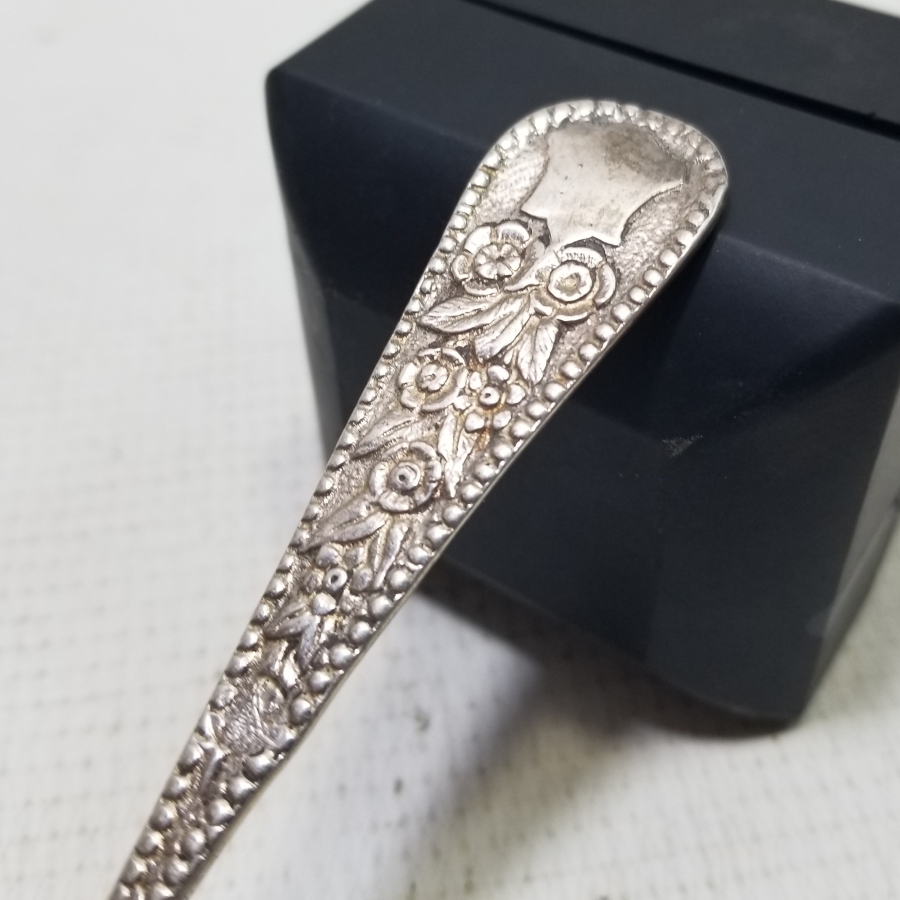 KABARTMA İŞÇİLİKLİ VE TUĞRALI OSMANLI DÖNEMİ GÜMÜŞ KAŞIK