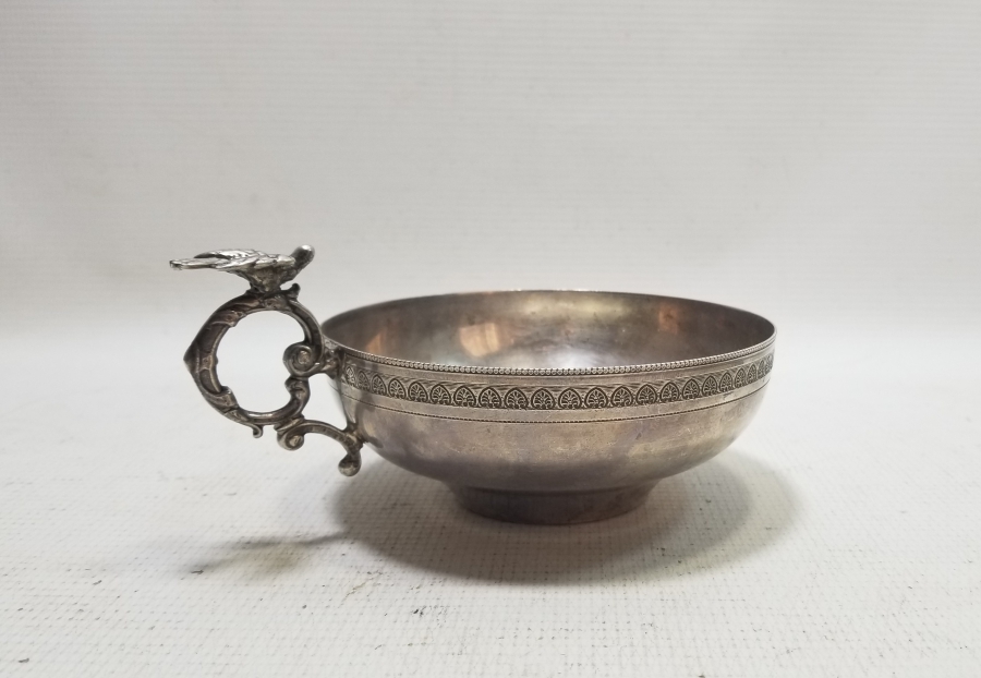 KABARTMA İŞÇİLİKLİ ANTİKA GÜMÜŞ KUŞLU ÇAMÇAK