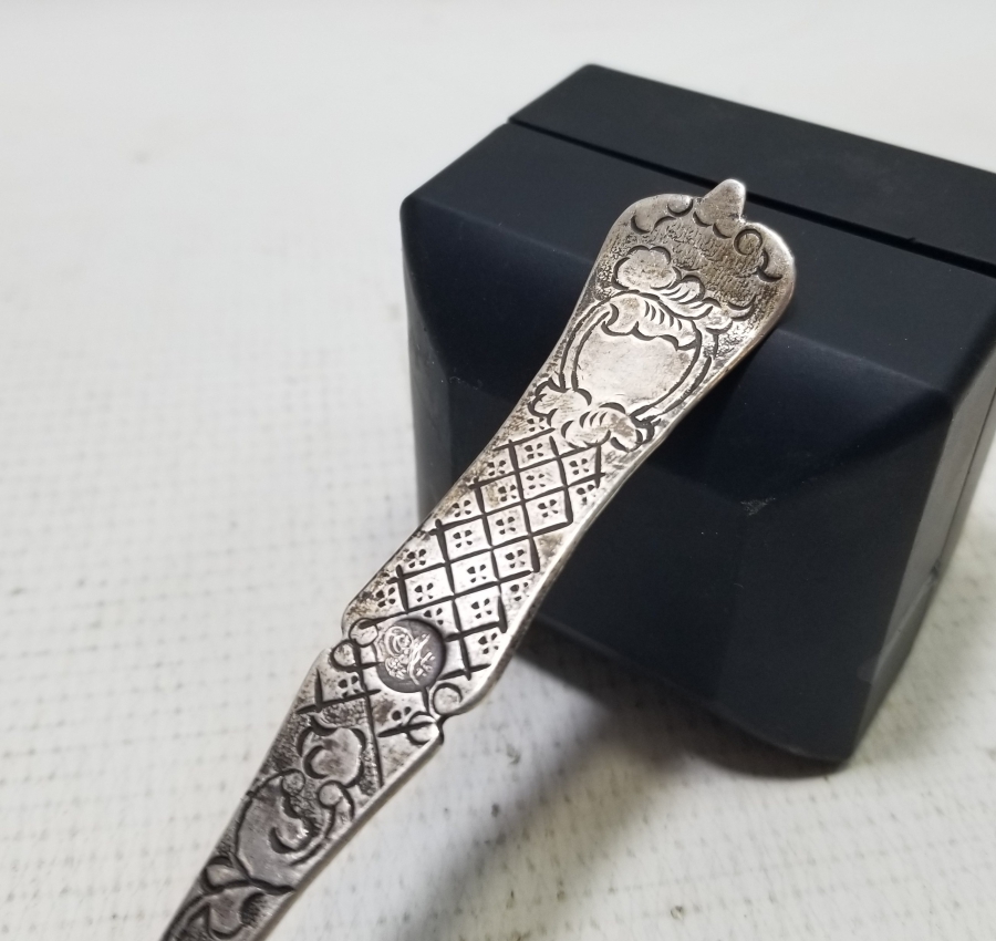 KALEM İŞÇİLİKLİ OSMANLI DÖNEMİ GÜMÜŞ KAŞIK