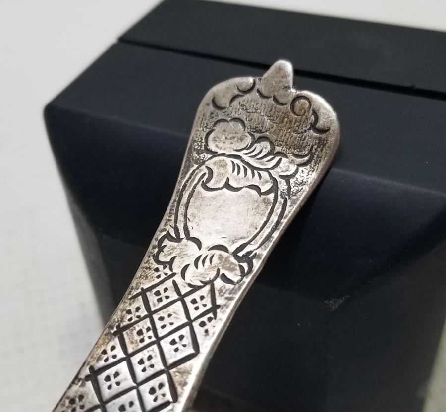 KALEM İŞÇİLİKLİ OSMANLI DÖNEMİ GÜMÜŞ KAŞIK