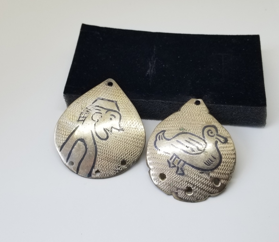 OSMANLI DÖNEMİ ESKİŞEHİR YAPIMI İKİ ADET YOKLUK DÖNEMİ SAVATLI KOLYE