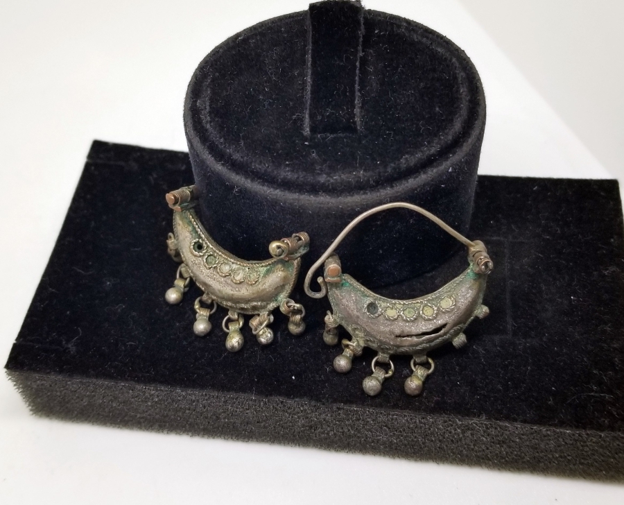 OSMANLI DÖNEMİ NADİR ERMENİ GÜMÜŞ KÜPE