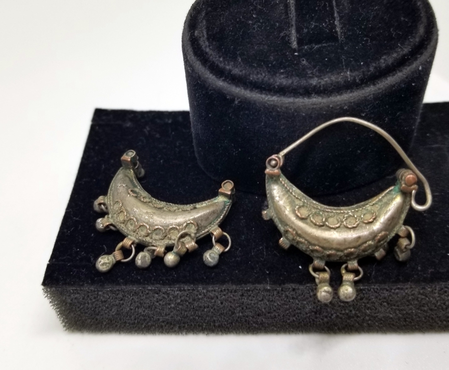 OSMANLI DÖNEMİ NADİR ERMENİ GÜMÜŞ KÜPE