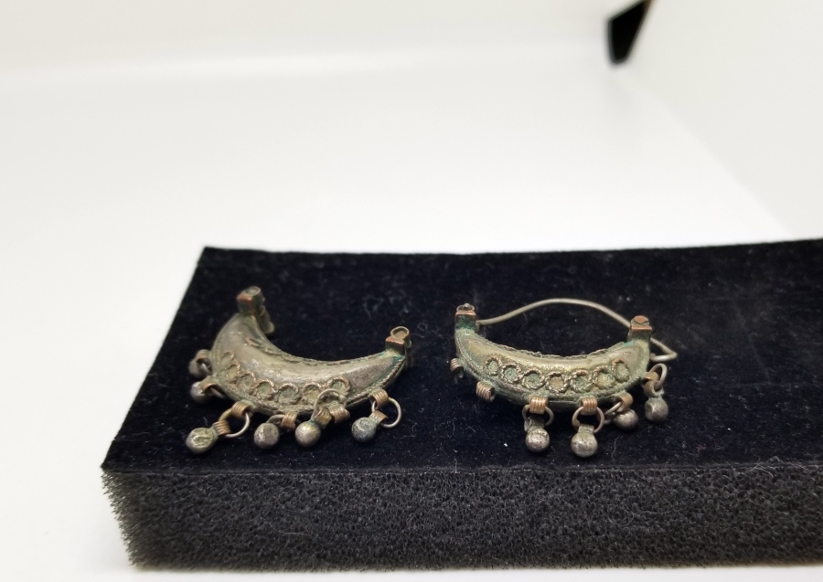 OSMANLI DÖNEMİ NADİR ERMENİ GÜMÜŞ KÜPE