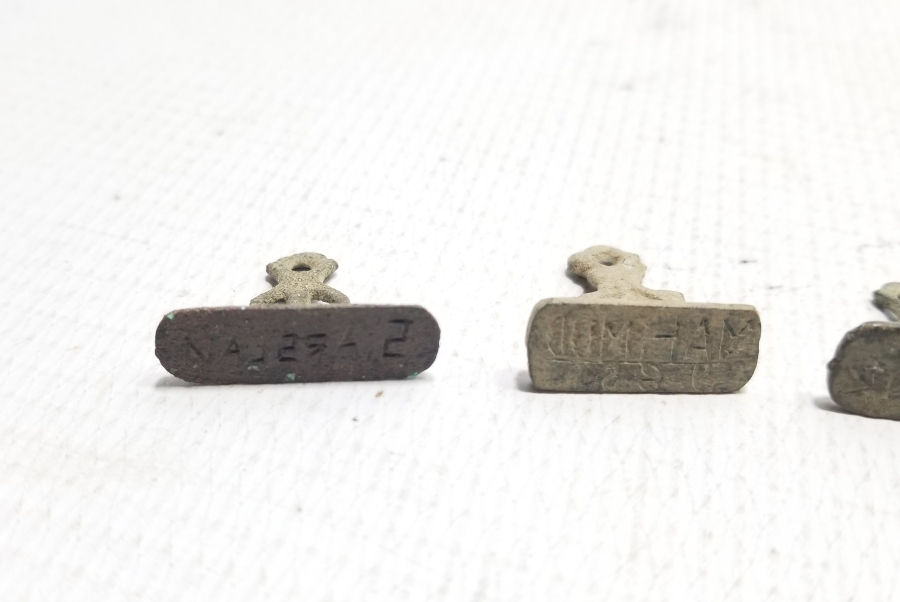 CUMHURİYET BAŞLARI EL KAZIMA 3 ADET ŞAHIS MÜHRÜ