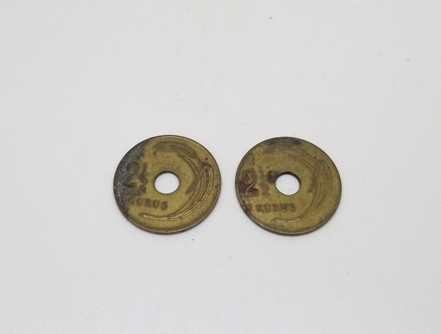 1949 YILI 2 ADET 2,5 KURUŞ