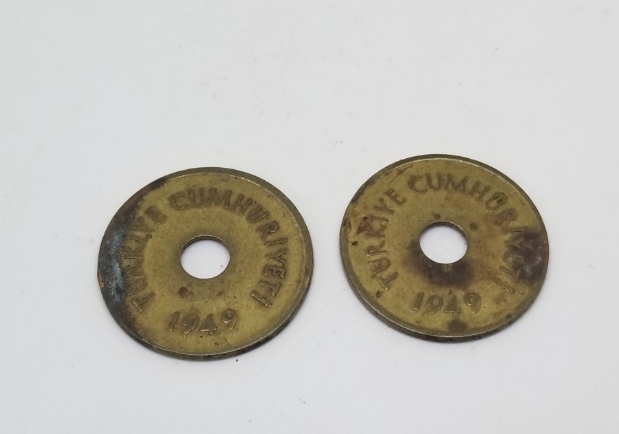1949 YILI 2 ADET 2,5 KURUŞ