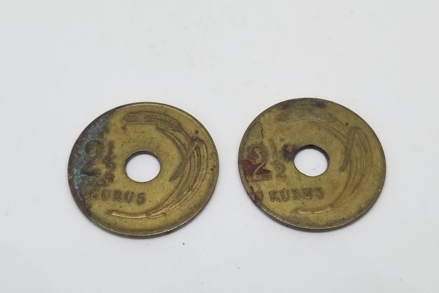 1949 YILI 2 ADET 2,5 KURUŞ