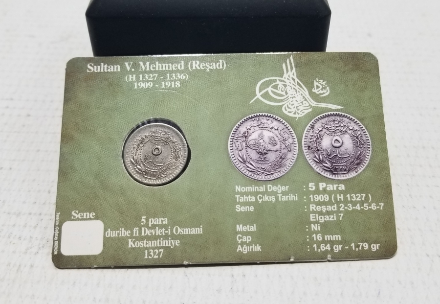 MEHMED REŞAD HAN DÖNEMİ KAPAMASINDA NİKEL 5 PARA