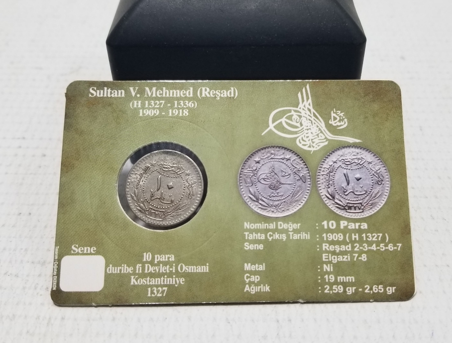 MEHMED REŞAD HAN DÖNEMİ KAPAMASINDA NİKEL 10 PARA