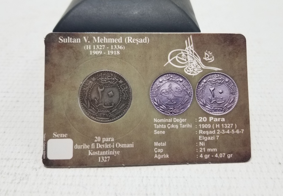 MEHMED REŞAD HAN DÖNEMİ KAPAMASINDA NİKEL 20 PARA