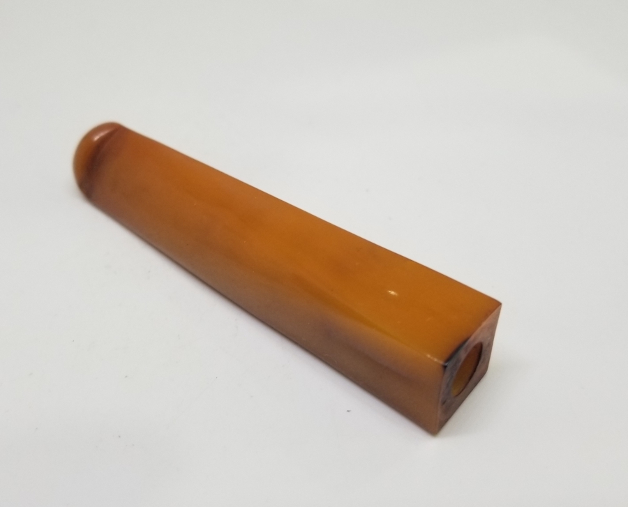 OSMANLI DÖNEMİ HARELİ MİSKEVİ BAĞA SİGARA AĞIZLIĞI