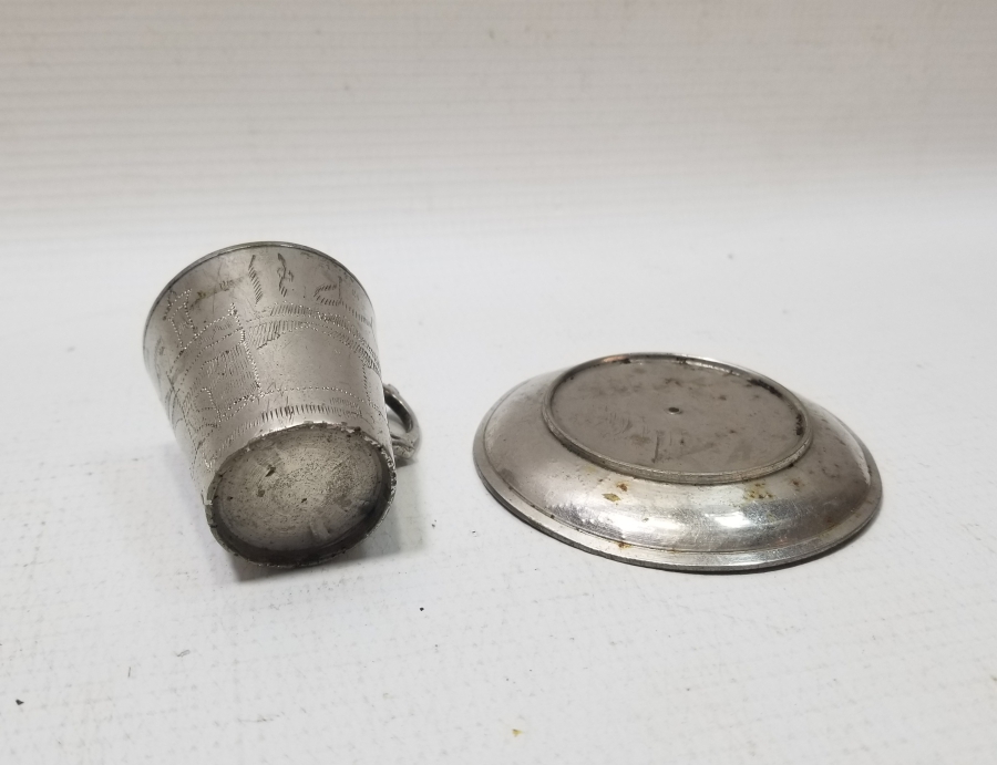 ÇİNTEMANİ İŞÇİLİKLİ HİCAZ HATIRASI ANTİKA KAHVE FİNCANI