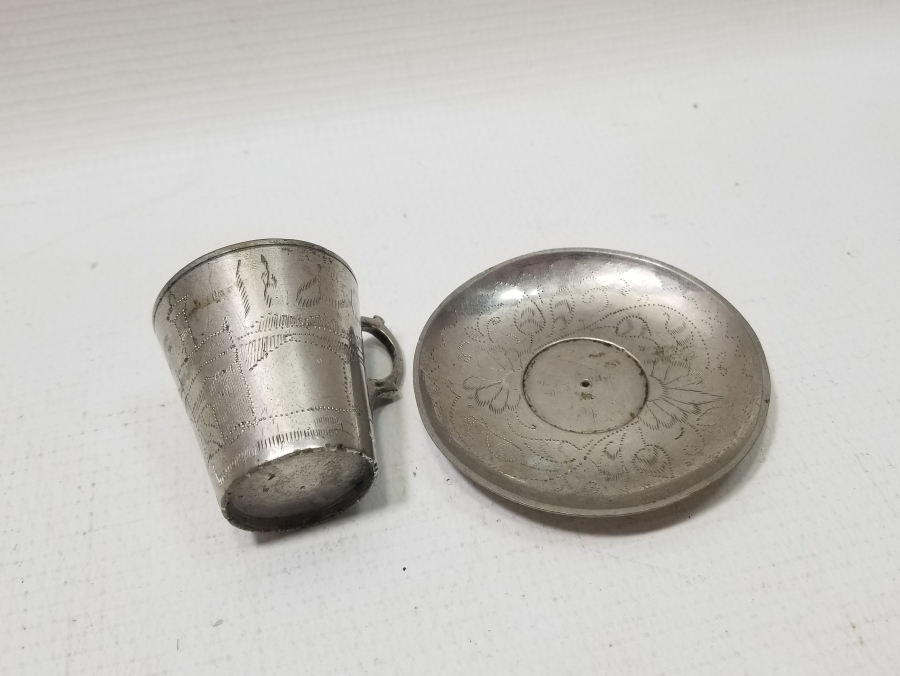 ÇİNTEMANİ İŞÇİLİKLİ HİCAZ HATIRASI ANTİKA KAHVE FİNCANI