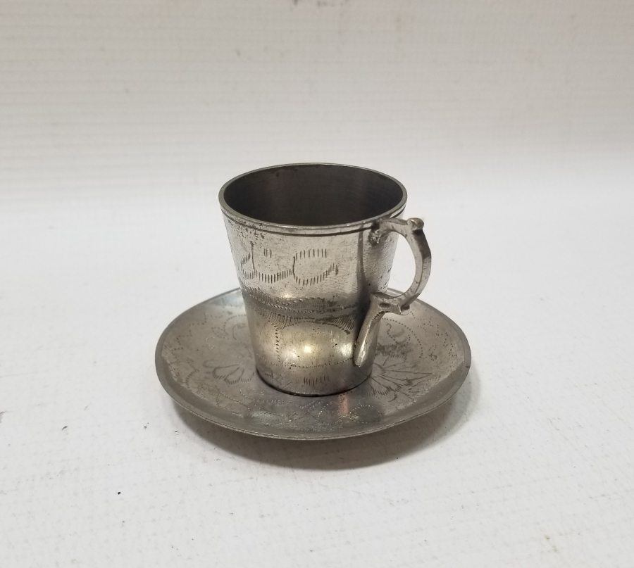 ÇİNTEMANİ İŞÇİLİKLİ HİCAZ HATIRASI ANTİKA KAHVE FİNCANI