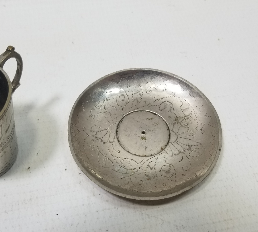 ÇİNTEMANİ İŞÇİLİKLİ HİCAZ HATIRASI ANTİKA KAHVE FİNCANI