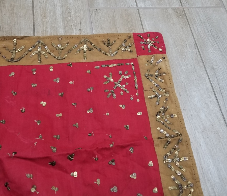 AY YILDIZ FİGÜRLÜ OSMANLI DÖNEMİ GELİN HAMAM BOHÇASI