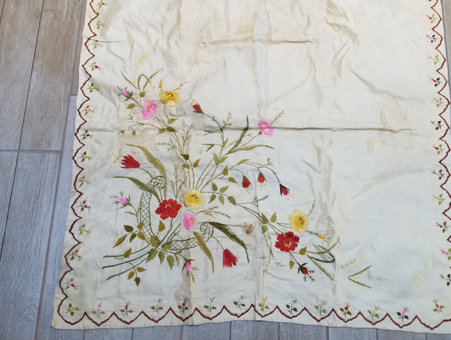 OSMANLI DÖNEMİ İPEK ATLAS GELİN BOHÇASI