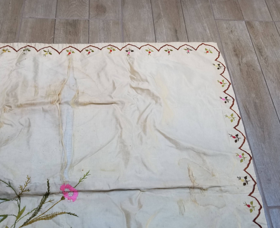 OSMANLI DÖNEMİ İPEK ATLAS GELİN BOHÇASI