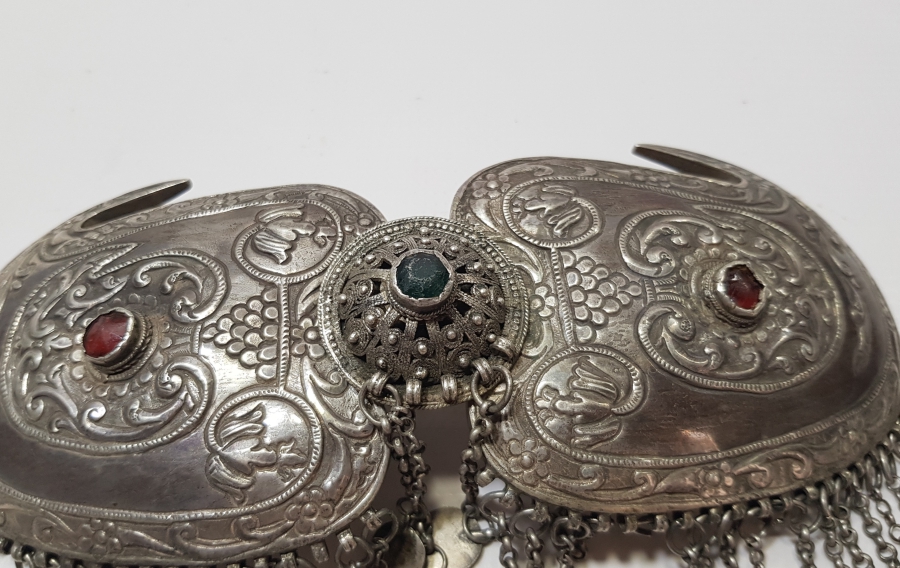 KABARTMA İŞÇİLİKLİ VE AŞIK ZİNCİRLİ OSMANLI DÖNEMİ GELİN KEMERİ