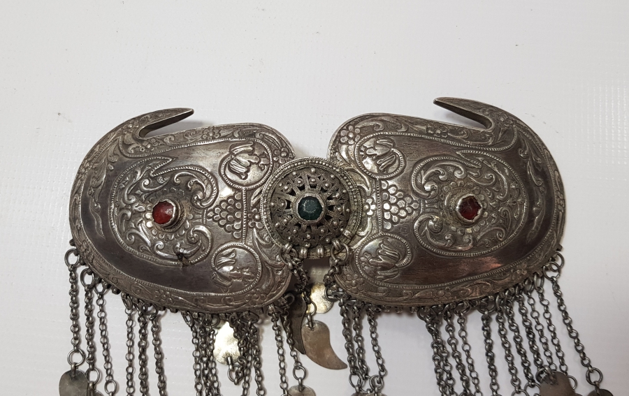 KABARTMA İŞÇİLİKLİ VE AŞIK ZİNCİRLİ OSMANLI DÖNEMİ GELİN KEMERİ