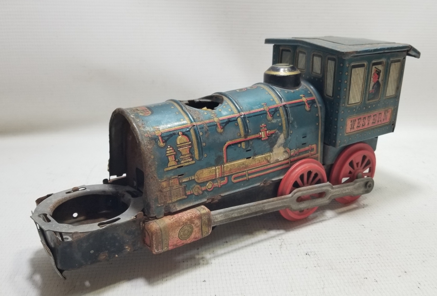 ANTİKA METAL OYUNCAK TREN LOKOMOTİFİ