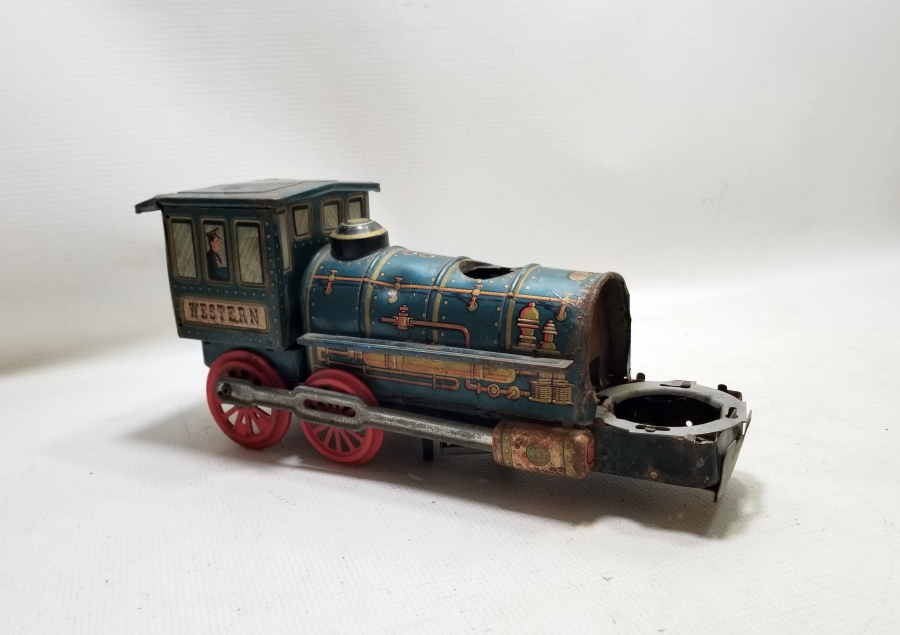 ANTİKA METAL OYUNCAK TREN LOKOMOTİFİ