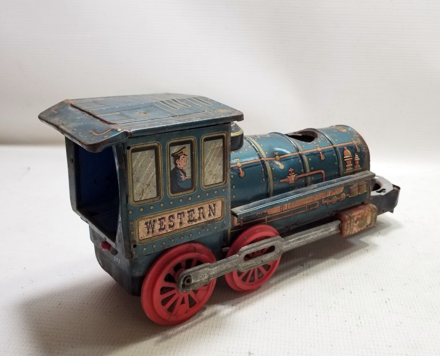 ANTİKA METAL OYUNCAK TREN LOKOMOTİFİ
