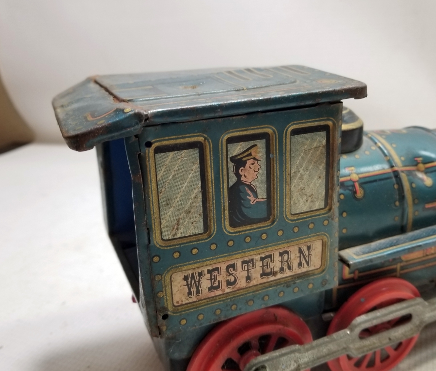 ANTİKA METAL OYUNCAK TREN LOKOMOTİFİ