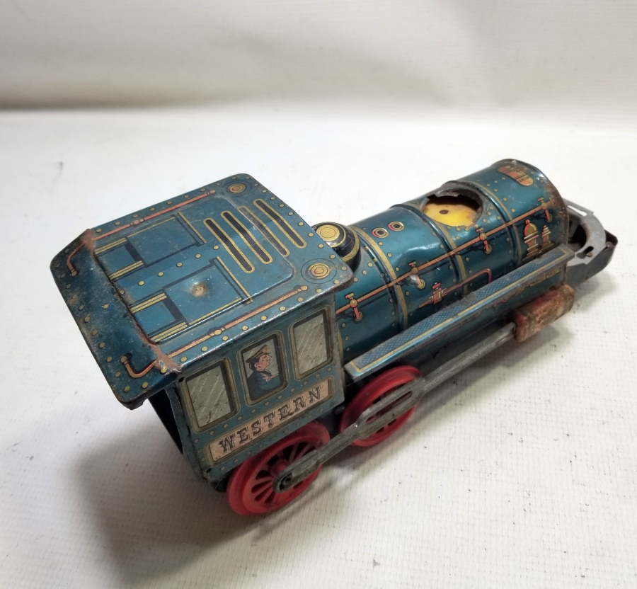 ANTİKA METAL OYUNCAK TREN LOKOMOTİFİ