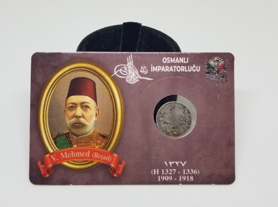 SULTAN MEHMET REŞAT HAN DÖNEMİ GÜMÜŞ 1 KURUŞ MECİDİYE