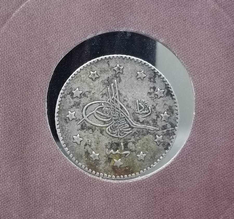 SULTAN MEHMET REŞAT HAN DÖNEMİ GÜMÜŞ 1 KURUŞ MECİDİYE