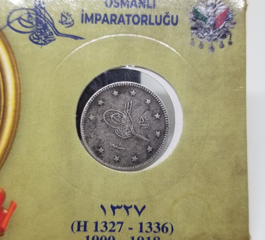 SULTAN MEHMET REŞAT HAN DÖNEMİ GÜMÜŞ 2 KURUŞ MECİDİYE