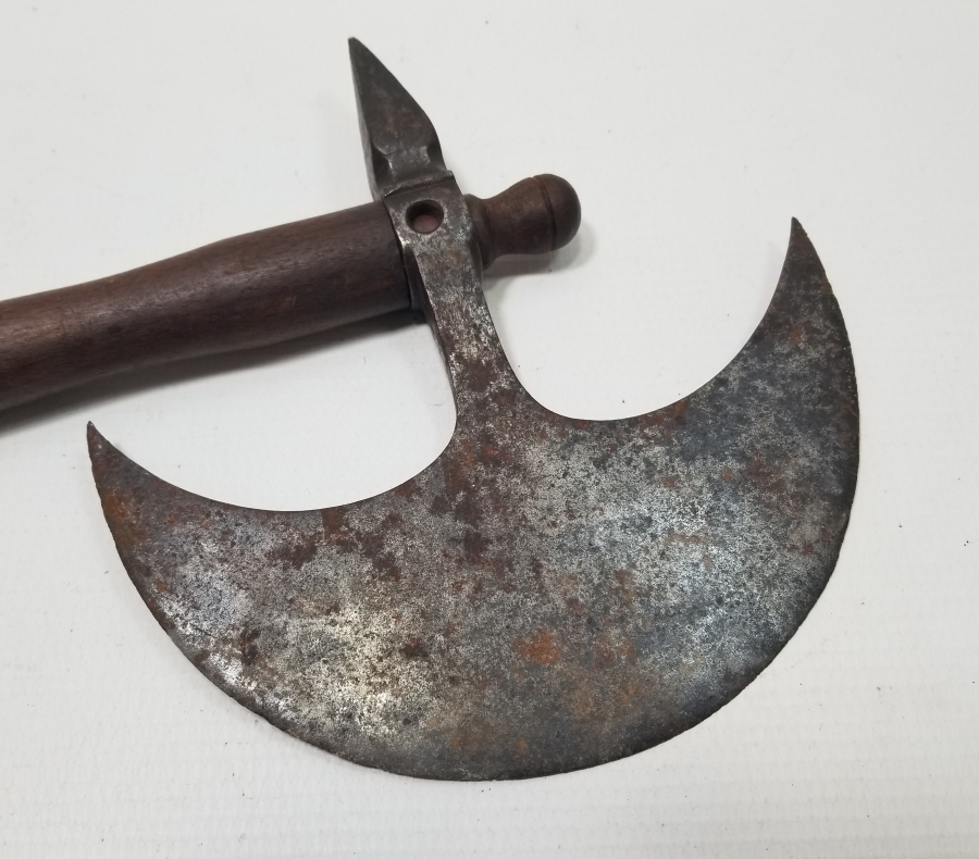 OSMANLI DÖNEMİ NADİR ZIRH DELİCİLİ YENİÇERİ SAVAŞ BALTASI - TEBERİ