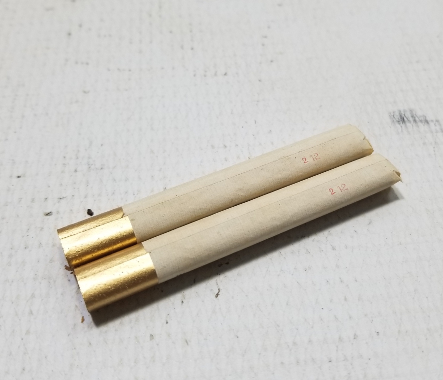 OSMANLI DÖNEMİ ALTIN VARAKLI KAĞITLI 2 ADET SİGARA