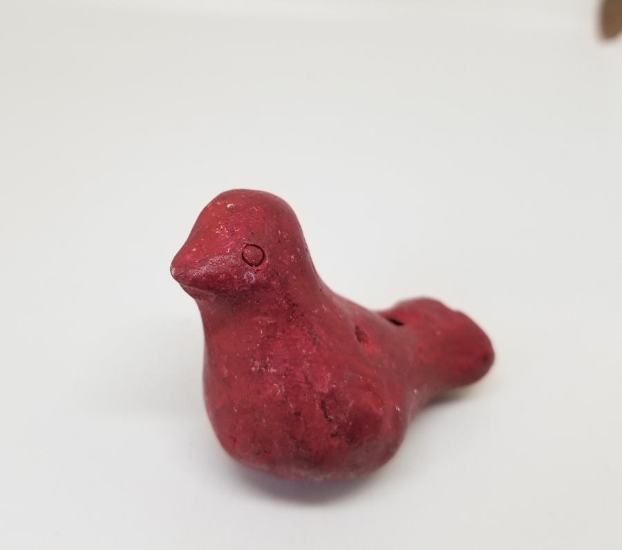 OSMANLI DÖNEMİ EL YAPIMI NADİR KUŞ FİGÜRLÜ OYUNCAK TOPRAK DÜDÜK