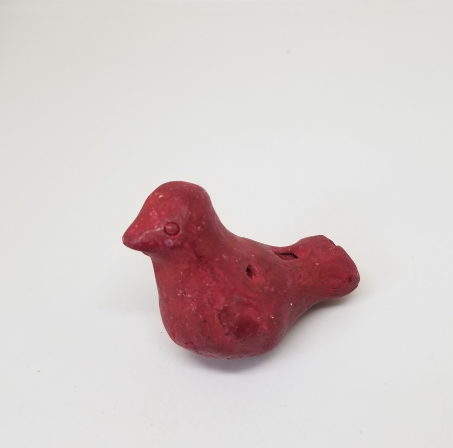 OSMANLI DÖNEMİ EL YAPIMI NADİR KUŞ FİGÜRLÜ OYUNCAK TOPRAK DÜDÜK