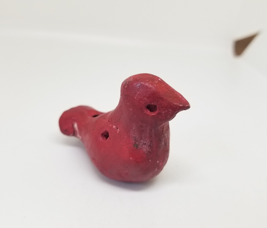 OSMANLI DÖNEMİ EL YAPIMI NADİR KUŞ FİGÜRLÜ OYUNCAK TOPRAK DÜDÜK