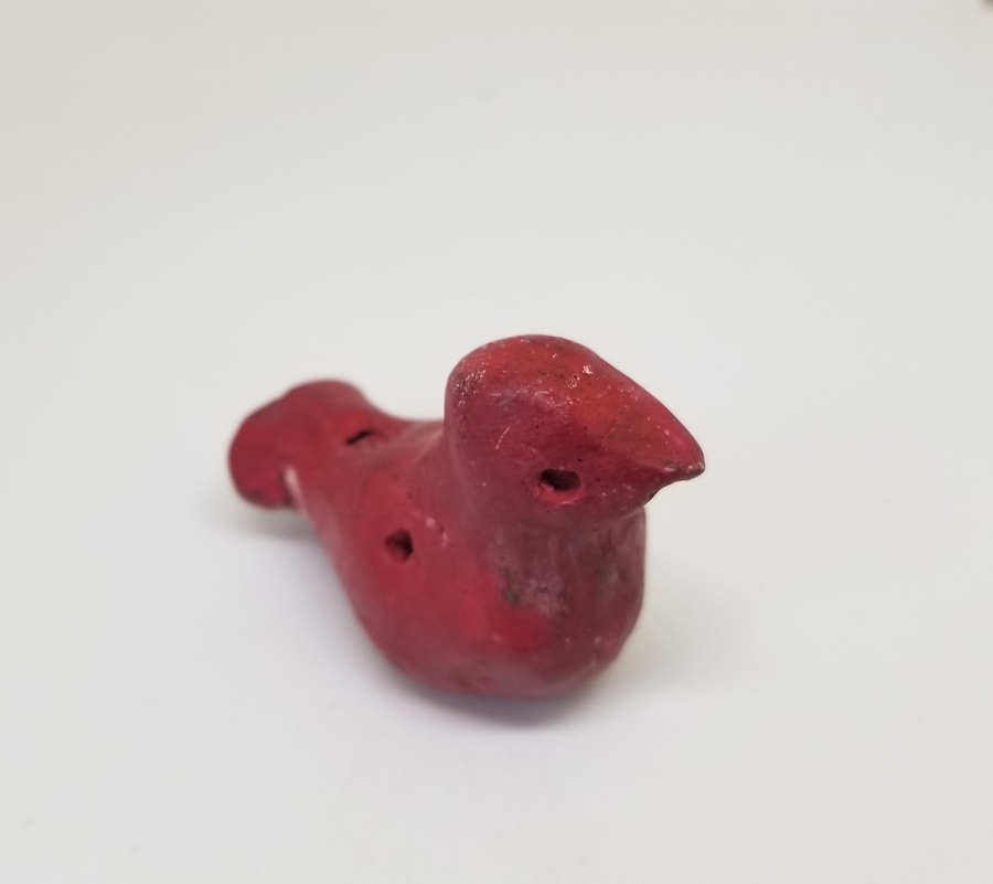 OSMANLI DÖNEMİ EL YAPIMI NADİR KUŞ FİGÜRLÜ OYUNCAK TOPRAK DÜDÜK