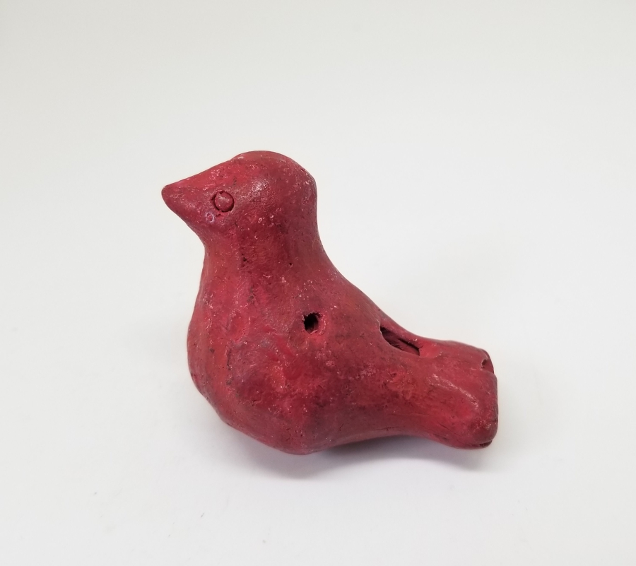 OSMANLI DÖNEMİ EL YAPIMI NADİR KUŞ FİGÜRLÜ OYUNCAK TOPRAK DÜDÜK