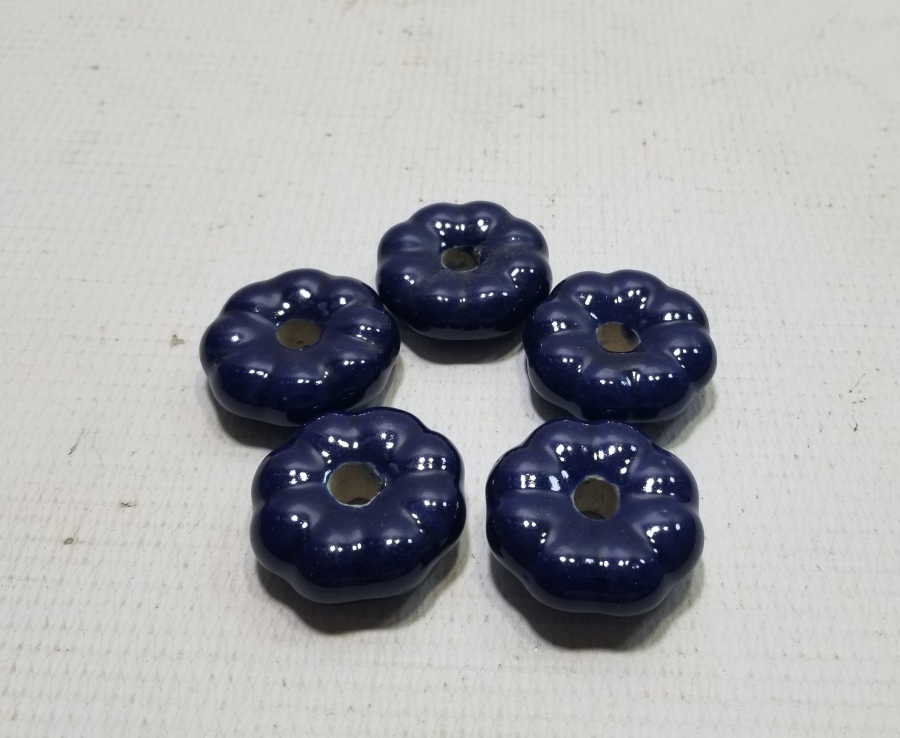 ÜZERİ EL BOYAMA OSMANLI DÖNEMİ PORSELEN ÇEKMECE KULPLARI LOTU