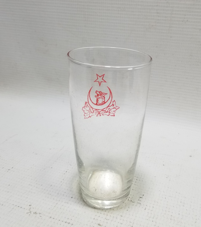 CUMHURİYET BAŞLARI ÇOK NADİR ÜZERİ BOZKURT VE AY YILDIZLI BARDAK