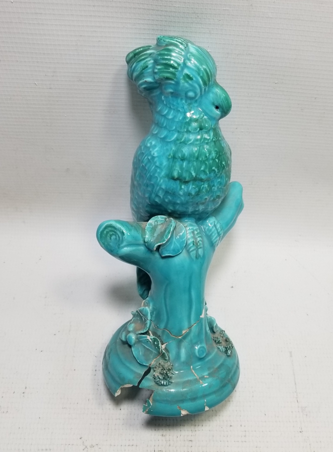 ANTİKA PORSELEN KUŞ FİGÜRLÜ BİBLO