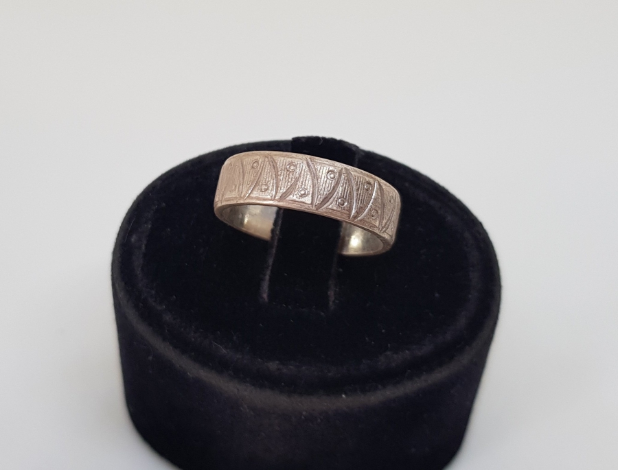 KABARTMA İŞÇİLİKLİ GÜMÜŞ ALYANS