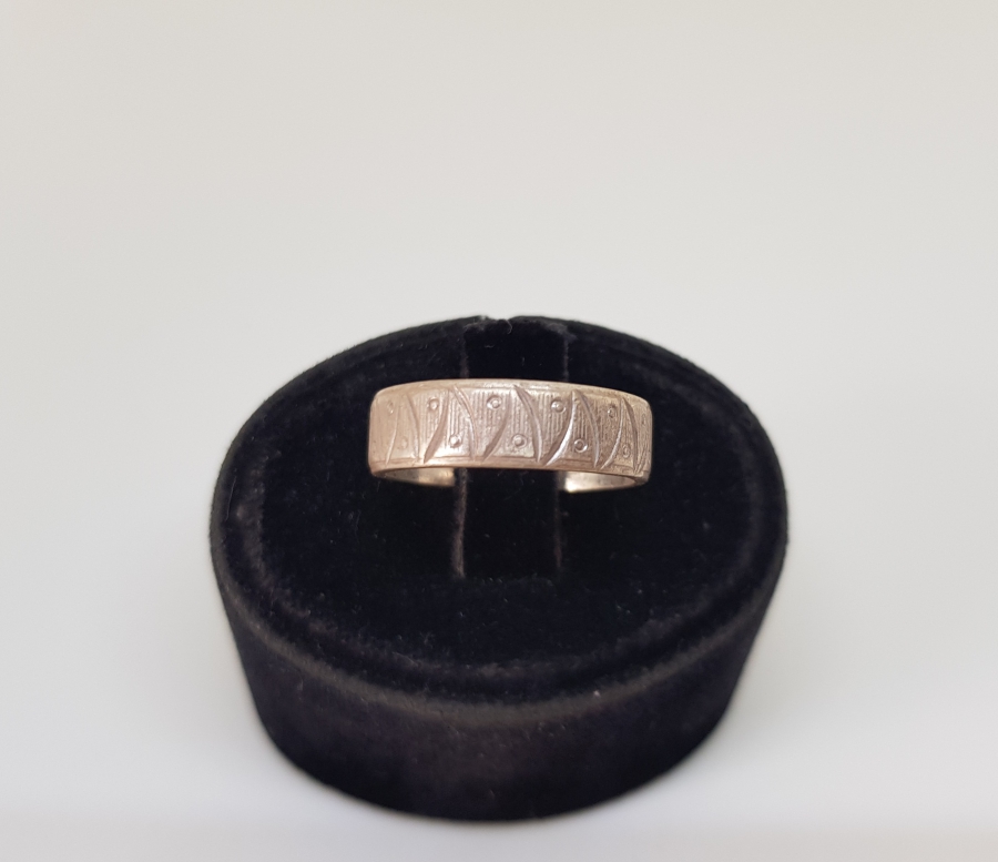 KABARTMA İŞÇİLİKLİ GÜMÜŞ ALYANS