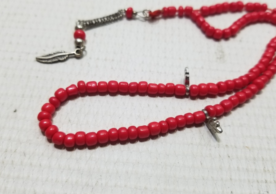 MERCAN TAŞINDAN MAMUL ANTİKA NAMAZ TESPİHİ