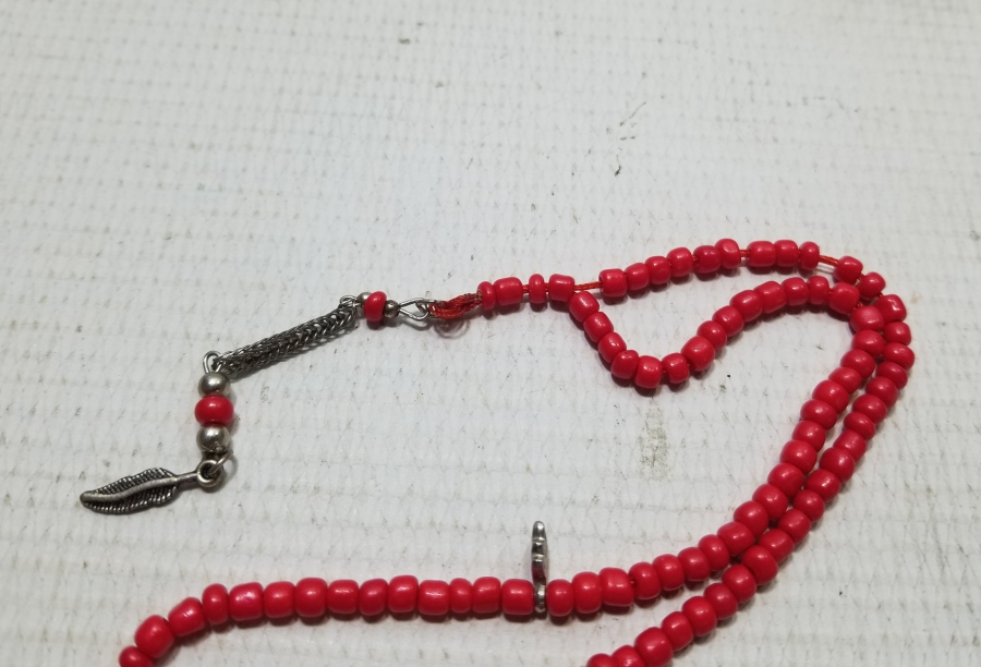 MERCAN TAŞINDAN MAMUL ANTİKA NAMAZ TESPİHİ